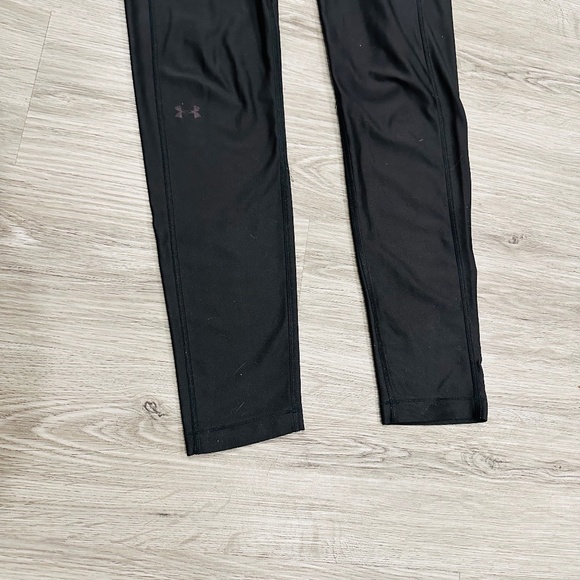 Under Armour UA Full Length Black Leggings Compression HeatGear - Picture 7 of 9